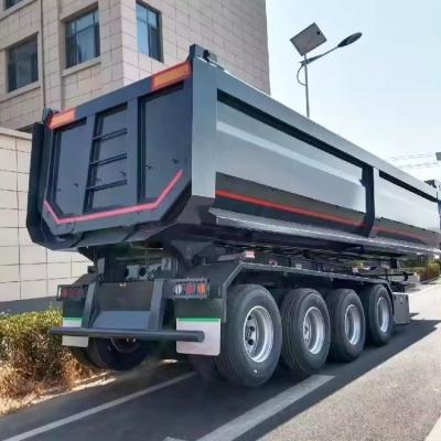 China U Shape Hydraulic Grain Camions-Remorques Dumping Rear End Dump Tipper Semi Trucks Trailer for Trucks for sale