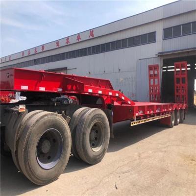 China Cross Arm Type Suspension Systems Flatbed Trailer for Pickup Trucks 13500X3000X1550 mm for sale