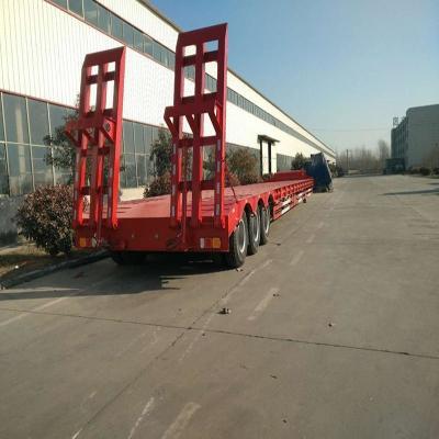 China 3 Axle 4 Axle Flatbed Flat Bed Container Semi Trailer Used Truck Trailer in Africa for sale