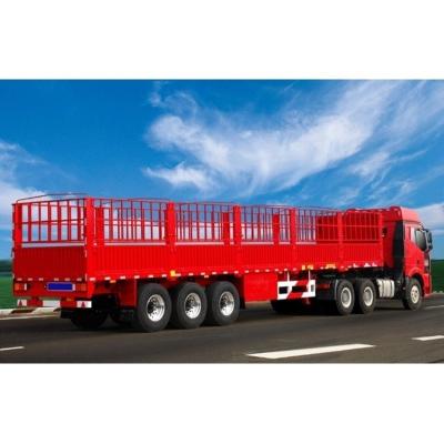 China 40ft 3 ejes 60tons caída cerca de pared lateral semirremolque remolque de caballos cercas semirremolque en venta