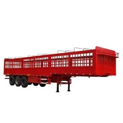 China Steel Aluminum Legs and Customization 3 Axis Fence Trailer for Transporting Livestock for sale