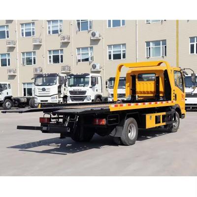 China FAW 13tons Trekkende Wrecker Flat Bed Recovery Truck met On Line Technische Ondersteuning Te koop