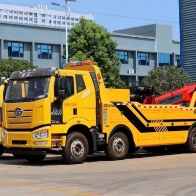 China Klant prima 3 Ton Dongfeng Flatbed Rotator Tow Truck Wrecker met 4 Ton Hydraulische Lijn Te koop