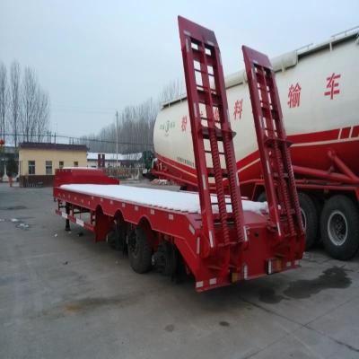 Cina 3 assi 80 tonnellate sollevamento ribaltamento scarico ribaltatore semi-camion rimorchio capacità di carico pesante in vendita