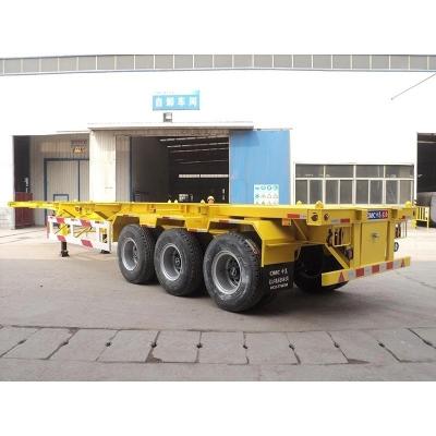 China No. de neumático 8/12/16 Remolque de camión Lowboy para tractor/cargador lateral Contenedor de refrigeración/venta en venta