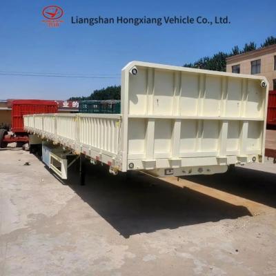 China Light Duty Grade 3 Axles 13m Steel Cargo Trailer for Your Transportation for sale