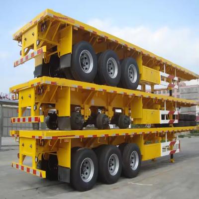 China Light Duty 3 Axle 45FT Flatbed Semi-Trailer with 1 Year After-sales Service for sale