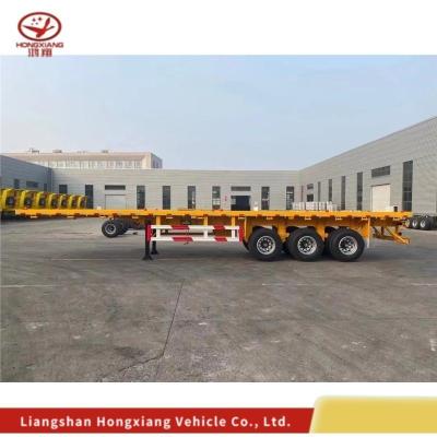 China Customizable 35t-80t Three-Axle Tandem Skeleton Car Semi-Trailer for Customized Cargo for sale