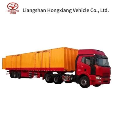 China Camión remolque Semi Van Contenedor de transporte de contenedores Semi remolque con neumáticos 12/16 en venta