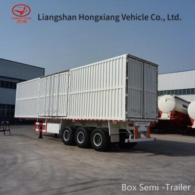 China Mechanische/Luftfederung Haushaltsgeräte Transportfracht Semi-Box Van Anhänger zu verkaufen