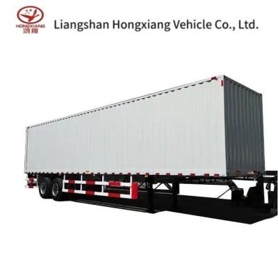 China Semi-reboque de tipo furgão para transporte de veículos longos à venda