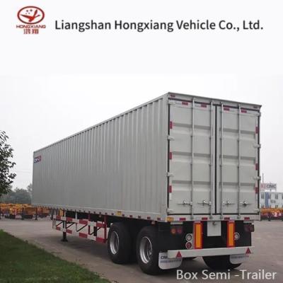 China Customization Van-type 3 Axles Dry Van Enclosed Box Trailer for Cargo Transportation for sale