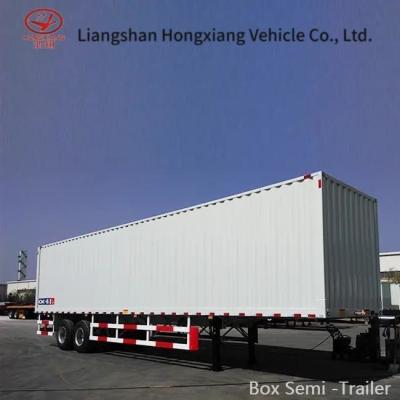 China Side Curtain Van Semi Trailer with Dual Air Brake System and 60 Ton Weight Capacity for sale