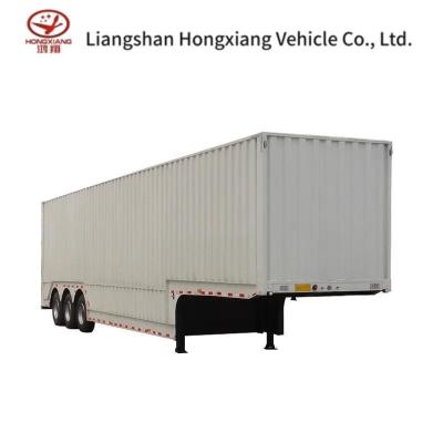 China Steel Camionette Curtain Side Cargo Van Semi Trailer with Customization Capabilities for sale