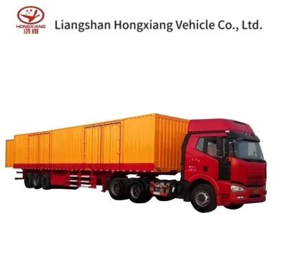 China Not Self-dumping 3axle 45FT 53FT Dual Air Brake System Dry Van Type Box Semi Trailer for sale