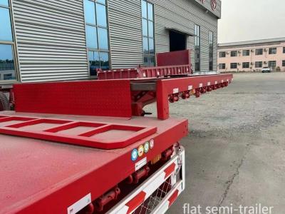 China Building Materials and Agricultural Equipment 13m Trailer Flat Bed with 8.12.16 Tires for sale