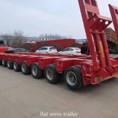 China Nicht selbstversorgendes 40ft Flatbed Platform Truck Trailer mit 1-jähriger Kundendienst zu verkaufen