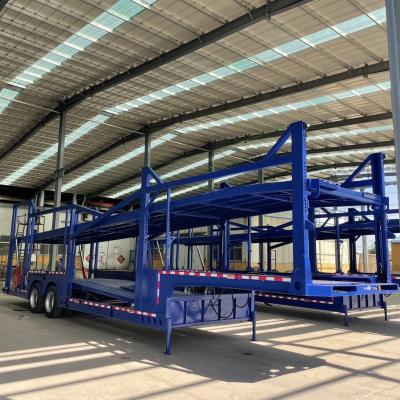 China 2/3-assig dubbelvloers staal chassis autovervoertuig vervoerder voor zwaar vervoer Te koop