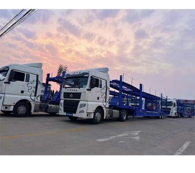 Chine 2 essieux 80 tonnes Voiture de transport de camions Middot remorque pour le transport d'acier lourd à vendre