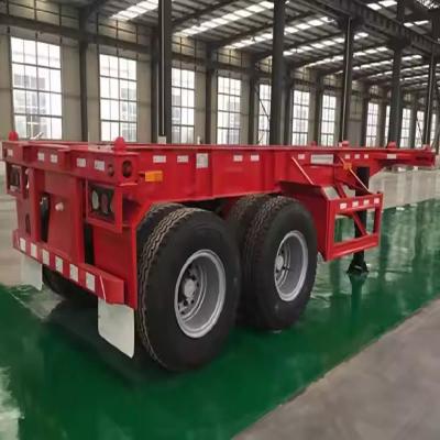 China 3 Achsen Zugstange Dolly-Skelett-Full-Truck-Anhänger mit Dual-Line-Bremssystem zu verkaufen