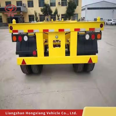 China Esqueleto cerco contenedor transporte de automóviles descarga de semirremolque camión semirremolque en color en venta