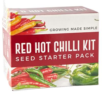 China Modern Ornamental Horticulture DIY Indoor and Outdoor Chilies Pepper Herb Starter Growing Kits for sale