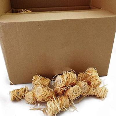 China Box Wood Garden 50 Fire Starter For Barbecue Stove Wood Silk Wood Chips Stove for sale