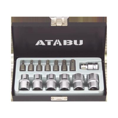 China High Quality Auto Repair ATABU 14 Pcs Dr. Star Socket Set 1/2