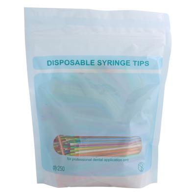 China 250 Pcs Disposbale Disposable Transparent Tips For Dental Syringe Air Water 3 Way Triple Straight Contra Angle For Unit Dental Chair 232001 for sale