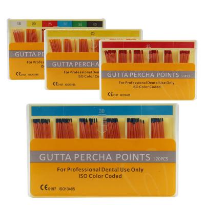 China 1 Pack Disposable Dental Cutta Percha Heads 15-40/15/20/25/35/40/45-80 Dental Materials Available for sale