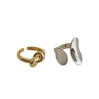 China Simple opening fashion personality ring knot cold wind metal sense design door hand accessories is ring FASHION for sale