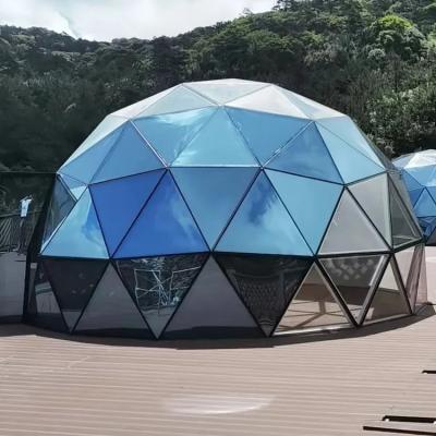 China Extended Type Private Label Geodesic Dome Tent Outdoor Transparent Waterproof Half Sphere Dome Tent for sale