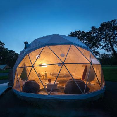 China Extended Type Outdoor Waterproof Starry Dome House Tent Transparent Camping Glamping Dome Tent for sale