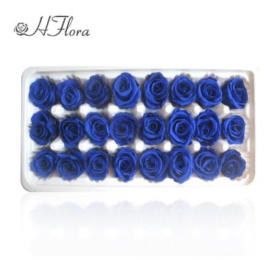 China 100% Factory Wholesale HFlora Yunnan Factory Touch Artificial Preserved Colorful Roses Gift 2-3cm for Decoration Flowers for sale