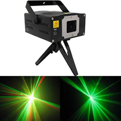 China Red 8 Patterns 80mW Rgb Laser Light With Double Motors / Rotating for sale