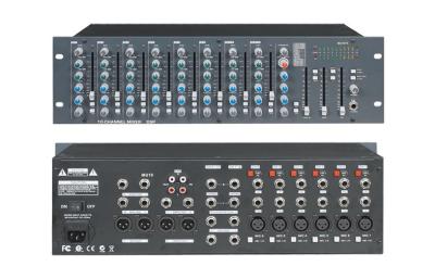 China 10 CH DJ Audio Mixer , 2 Aux mono sound dj mixer for sale