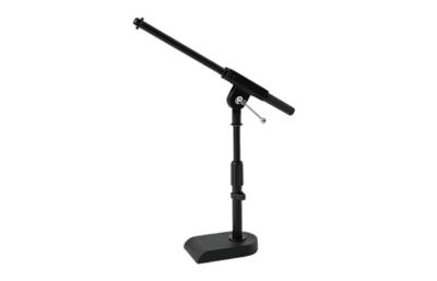 China Desktop microphone stand portable, 500mm - 740mm black or chrome for Concert / stage show for sale