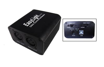 China Metal Black DMX 512 Controller , Powerful Show Software Easylight Console for sale