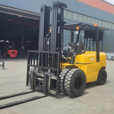 China Building Material Shops 10ton 12ton Heavy Duty Diesel Forklift With Duplex 3meter Mast And Fork Positioner for sale