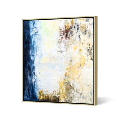 China Abstract Original Design Framed Abstract Hand Painted Modern Colorful Decorative Canvas Painting Wall Art for sale