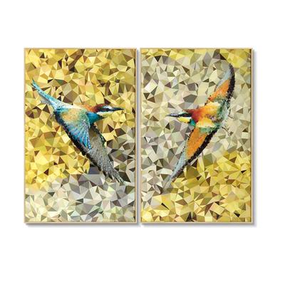 China Lxuruy Modern Chinese Style Factory Wholesale UV Printing Acrylic Birds Animal Prints For Office Decor for sale