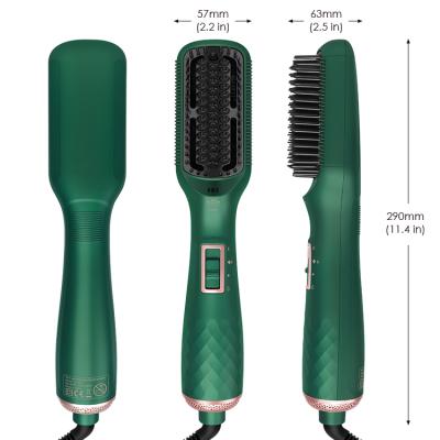 China Infrared And Negative Ion For Professional Hair Healthy Newcomer With Ceramic Negative Iron Hair Straightener Comb Brush for sale