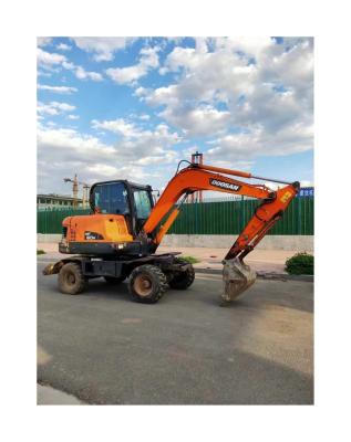 China Good Condition Cheap Price Used Original Korea Doosan DX60W DX60 0.18m Wheel Hydraulic Excavator For Sale ³ for sale