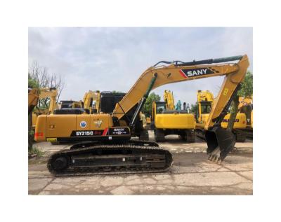 China Strong Power Excavator SY215C Second Hand Famous Brand Used SY 215C Digger Used Medium Construction Equipment 21.5 Ton Crawler Excavator for sale