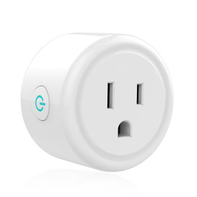 China Convenient Safety Tuya Smart Mini Plug Socket Wifi Enabled USA 10A Smart Life Plugs Works With Alexa Google Home Assistant for sale