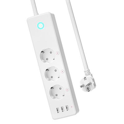 China Wireless Commercial Moria Us UK smart wifi smart sockets smart home google alexa google alexa eu power strip home tuya smart enchufe socket for sale