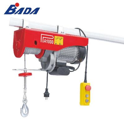 China BADA PA1000A 500/1000kg 220/230V Mini AC Electric Cable Lifting Mini Crane for sale