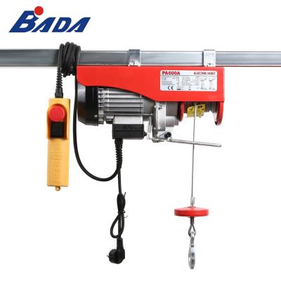 China Hotels PA600A 0.3/0.6 Ton Electric Wire Rope Hoist Chain Block Hoist for sale