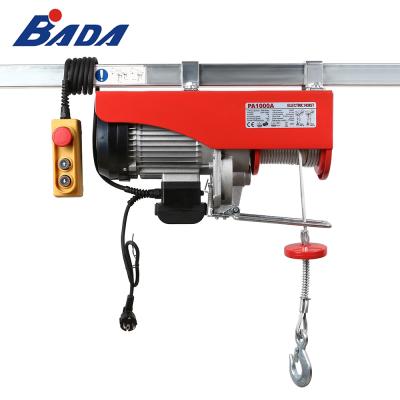 China Good Price 500/1000kg 220/230V Hotels Mini AC Wire Rope Hoist Small Capacity Electric Cable for sale