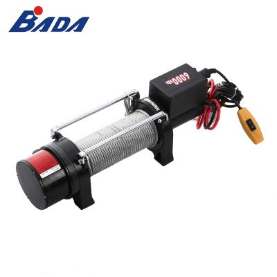 China AUTOMATIC BADA 12V 24V 6000 lb high quality dc operate small electric winch for sale